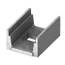 Concrete open bottom H-40 rated 12 inch deep channel for heavy traffic rated trench runs.