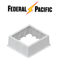 Fibercrete box pad designed to support Federal Pacific switchgear, & transformers