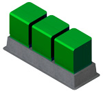 Transformer gang box pad CAD image