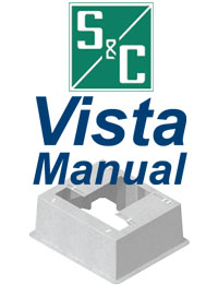 Fibercrete box pad designed to support S & C Manual Vista Underground Distribution switchgear