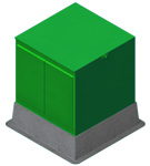 Capacitor box pad CAD image
