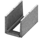 Isometric view of 24 inch deep PT pedestrian channel