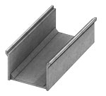 Isometric view of pedestrian transition channel