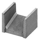 Pedestrian rated transition channel from PT channel to heavy traffic H-20 Rated channel produced by Concast, Inc.