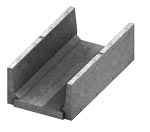 Isometric view of 12 inch deep PT pedestrian channel