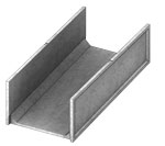 Isometric view of pedestrian transition channel
