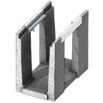 Isometric view of heavy traffic 16 inch deep std Universal channel