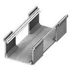 Isometric view of heavy traffic 12 inch deep pedestrian universal channel