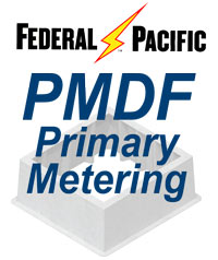 Fibercrete box pad designed to support Federal Pacific PMDF switchgear