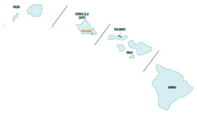 Map of Hawaii