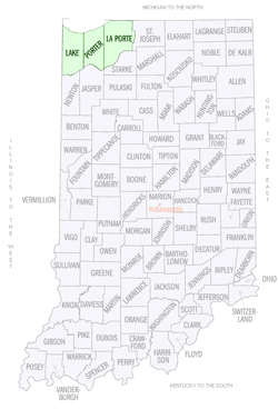 Indiana map electrotech territory