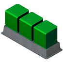 Fibercrete Box Pad Designed to support multiple transformers
